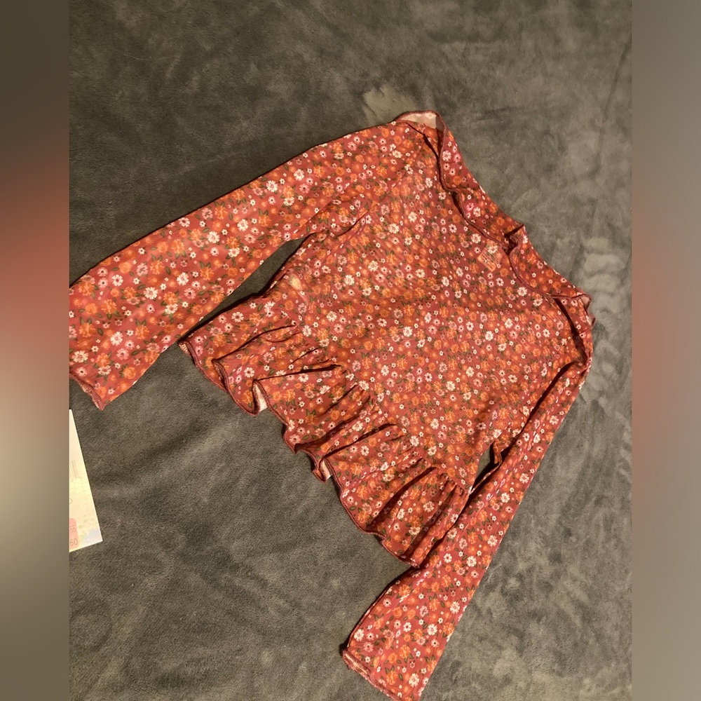 Lil girls sheer top. NWT - Picture 3 of 5